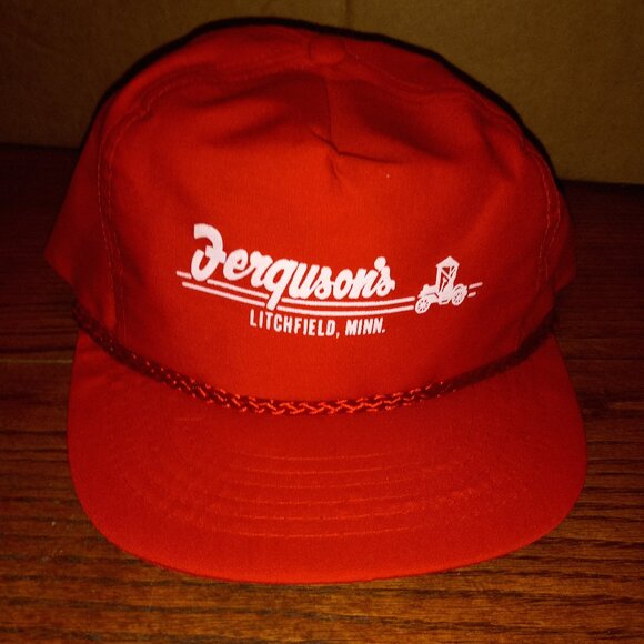 Vintage Ferguson's Litchfield Cars Trucker Snapback Mesh Adjustable - Picture 1 of 7